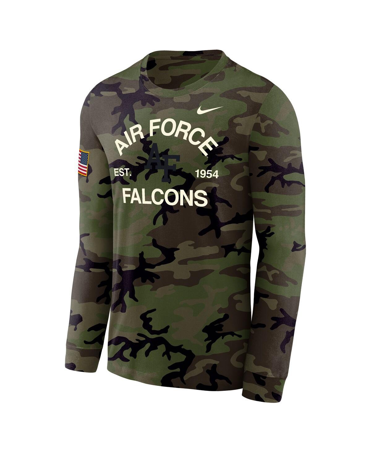 Nike Men's Camo Air Force Falcons 2025 Military Appreciation Legend Dri-fit Long Sleeve T-Shirt