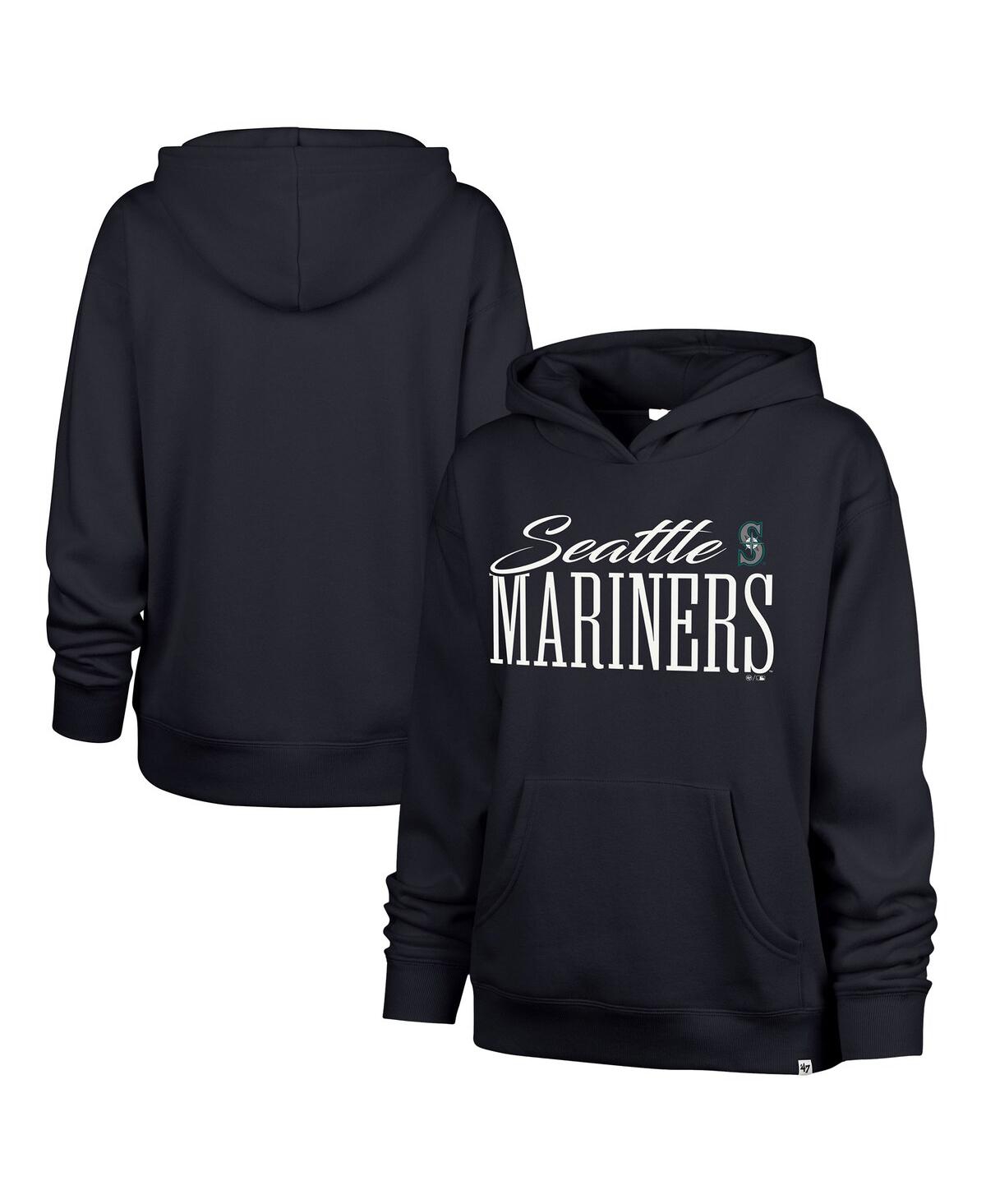 47 Brand Women's Navy Seattle Mariners Whim Hoodie In Blue