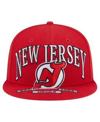 Men's Red New Jersey Devils Oversized Vintage Arch 59Fifty Fitted Hat