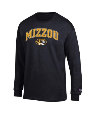 Men's Black Missouri Tigers Arch Over Logo Long Sleeve T-Shirt