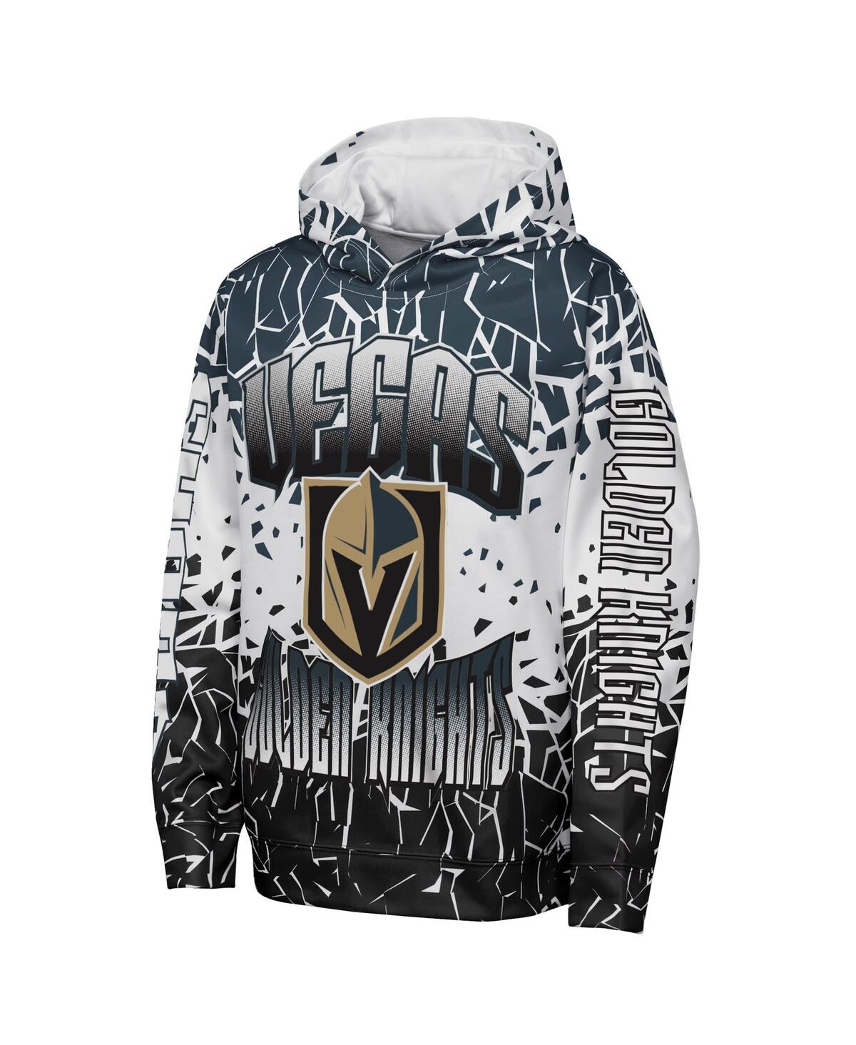 Outerstuff Big Boys And Girls Gray Vegas Golden Knights Frozen Frenzy Hoodie In Multi
