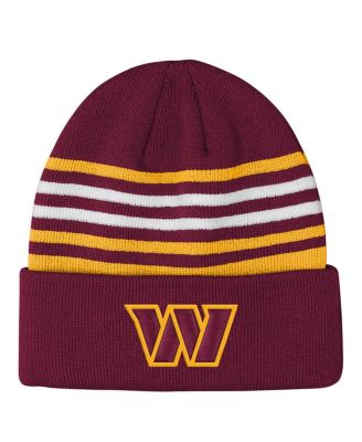 Outerstuff - Big Boys and Girls Burgundy Washington Commanders Essentials Cuffed Knit Hat