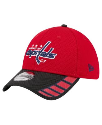 New Era - Men's Red Washington Capitals Visor Hit 39THIRTY Flex Hat
