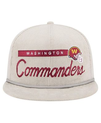 Men's Gray Washington Commanders Cord Rope Corduroy 9FIFTY Snapback Hat