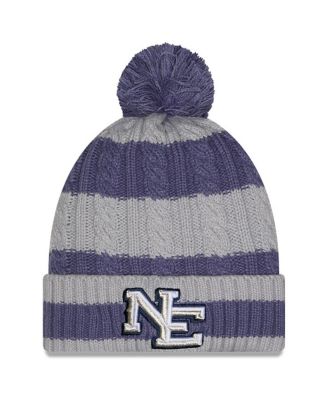 New Era - Women's&nbsp;Meadow Blue New England Patriots 2025 Rivalries Collection Braided Cuffed Knit with Pom Hat