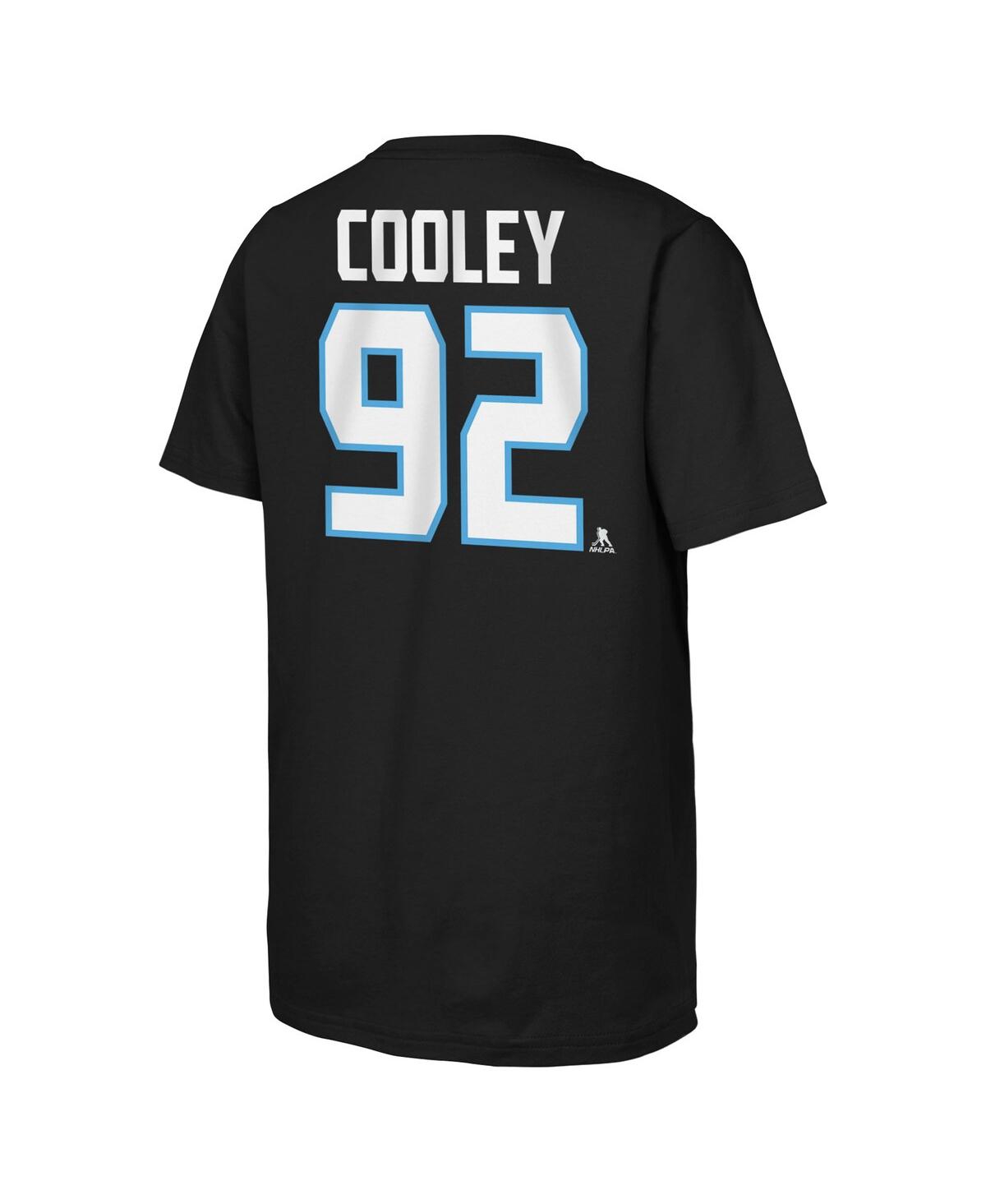 Outerstuff Big Boys And Girls Logan Cooley Black Utah Mammoth Name Number T-shirt In Black