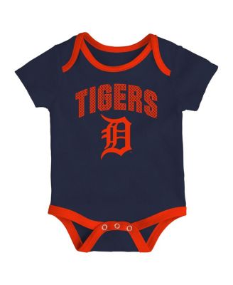 Baby Boys and Girls 3-Pack Detroit Tigers All Day Play Bodysuit Set
