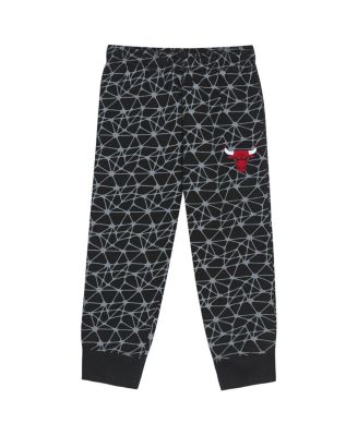Toddler 2-Piece Black Chicago Bulls Nothing But Net Fleece Sweatshirt and Pants Set