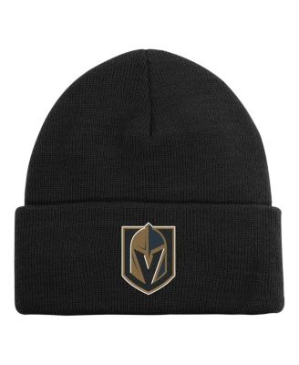 Outerstuff - Big Boys and Girls Black Vegas Golden Knights 2.0 Essential Cuffed Knit Hat
