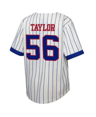 Big Boys and Girls Lawrence Taylor Cream New York Giants Retired Player Name Number Baseball Jersey