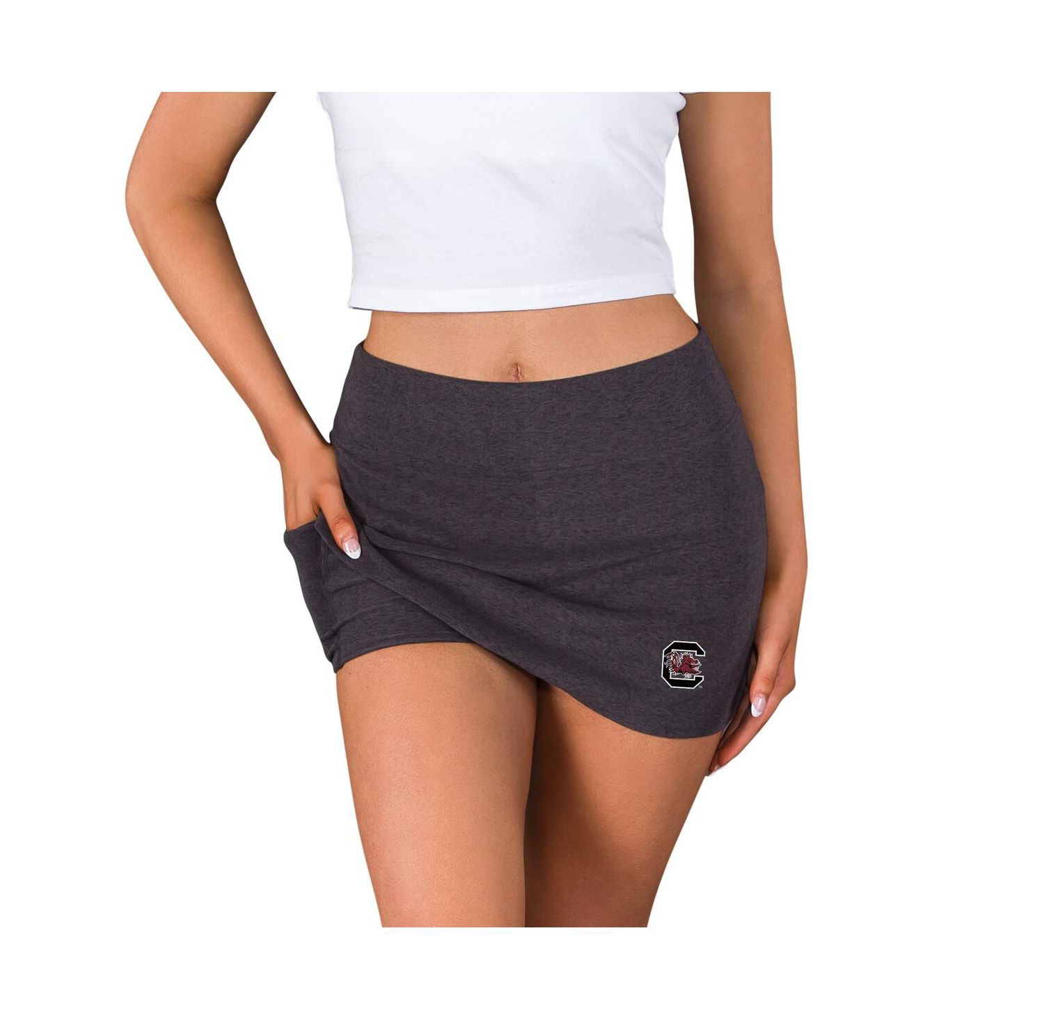 Women's Charcoal South Carolina Gamecocks Centerline Knit Skort
