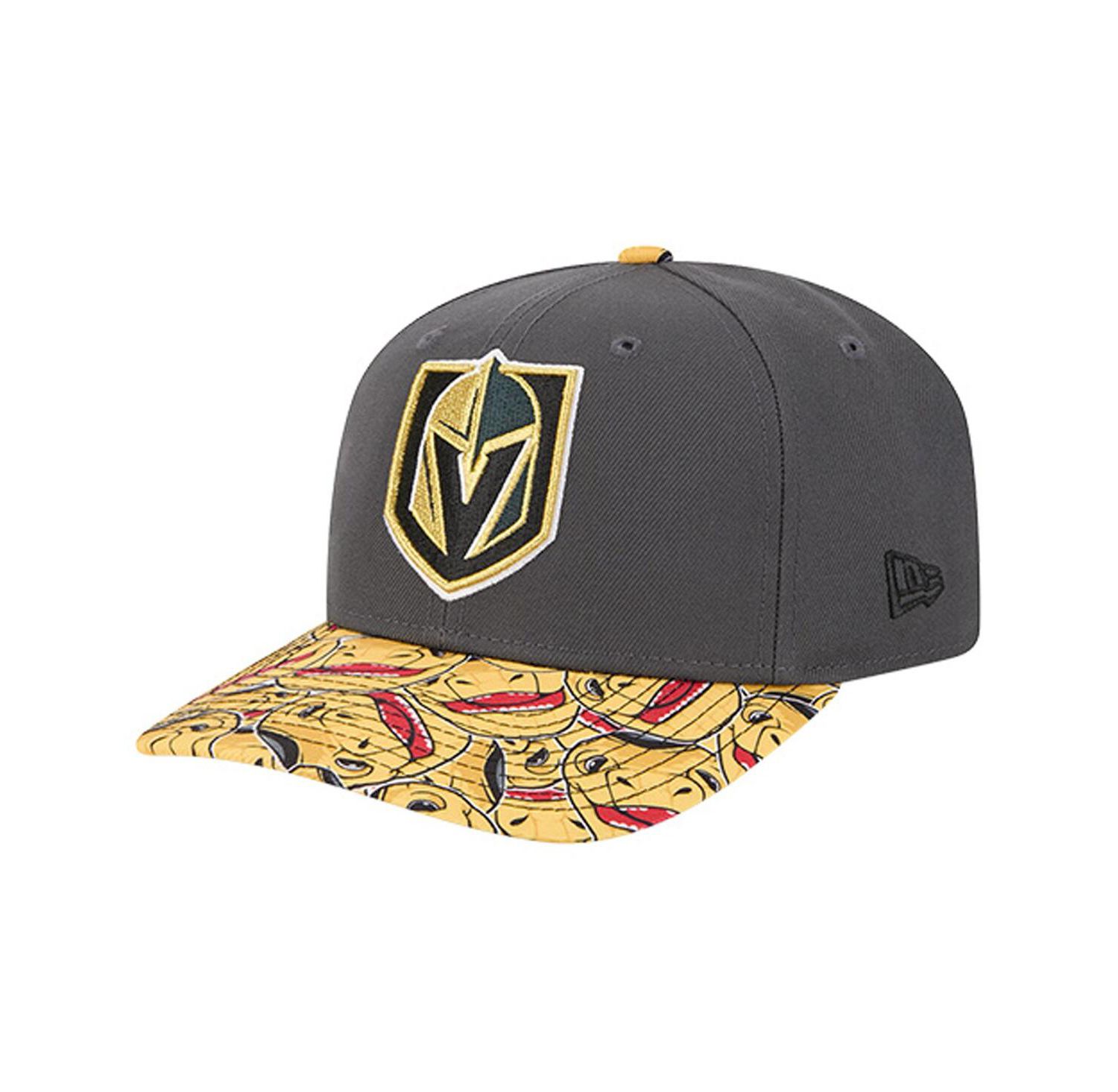 Men's Gray Vegas Golden Knights Mascot Visor 9SEVENTY Adjustable Hat