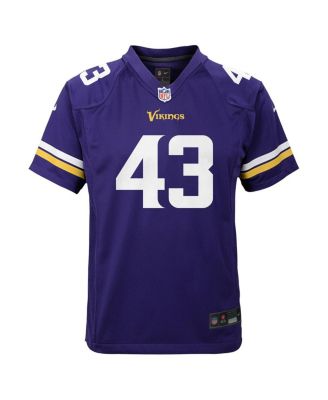 Big Boys and Girls Andrew Van Ginkel Purple Minnesota Vikings Team Game Jersey