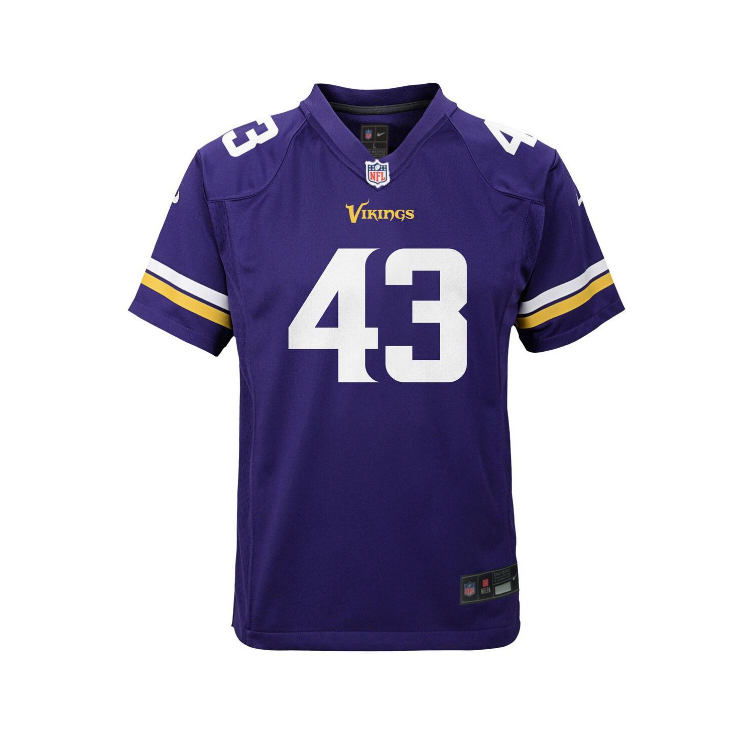 Big Boys and Girls Andrew Van Ginkel Purple Minnesota Vikings Team Game Jersey