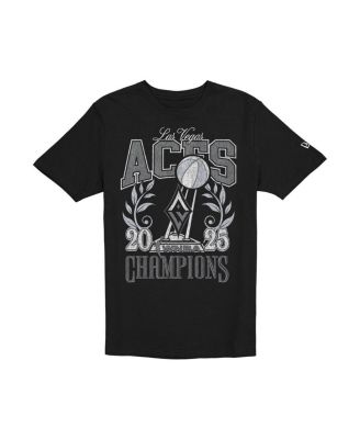 Men's Black Las Vegas Aces 2025 WNBA Finals Champions Boxy Vintage T-Shirt