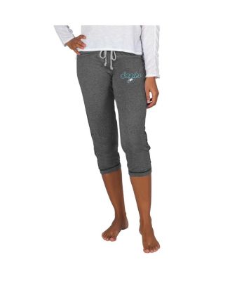 Concepts Sport - Women's Charcoal Philadelphia Eagles Quest Knit Capri Pants