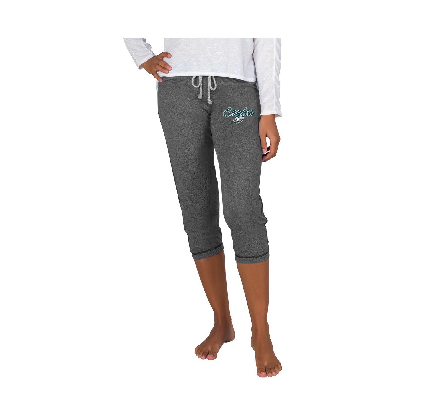 Women's Charcoal Philadelphia Eagles Quest Knit Capri Pants