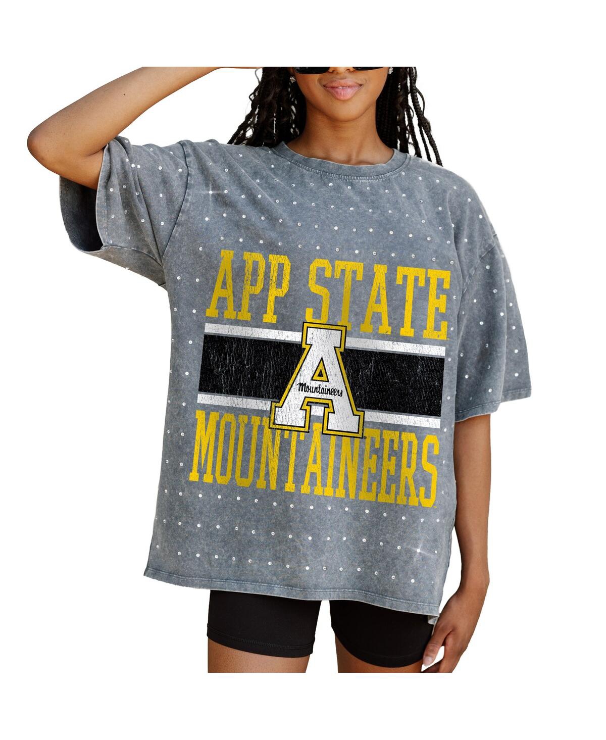 Gameday Couture Women's Gray Appalachian State Mountaineers On The Ball Oversized T-shirt In Gray