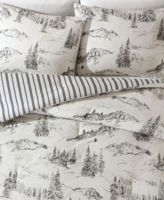 Rocky Mountain Cabin Reversible 2-Pc. Comforter Set, Twin