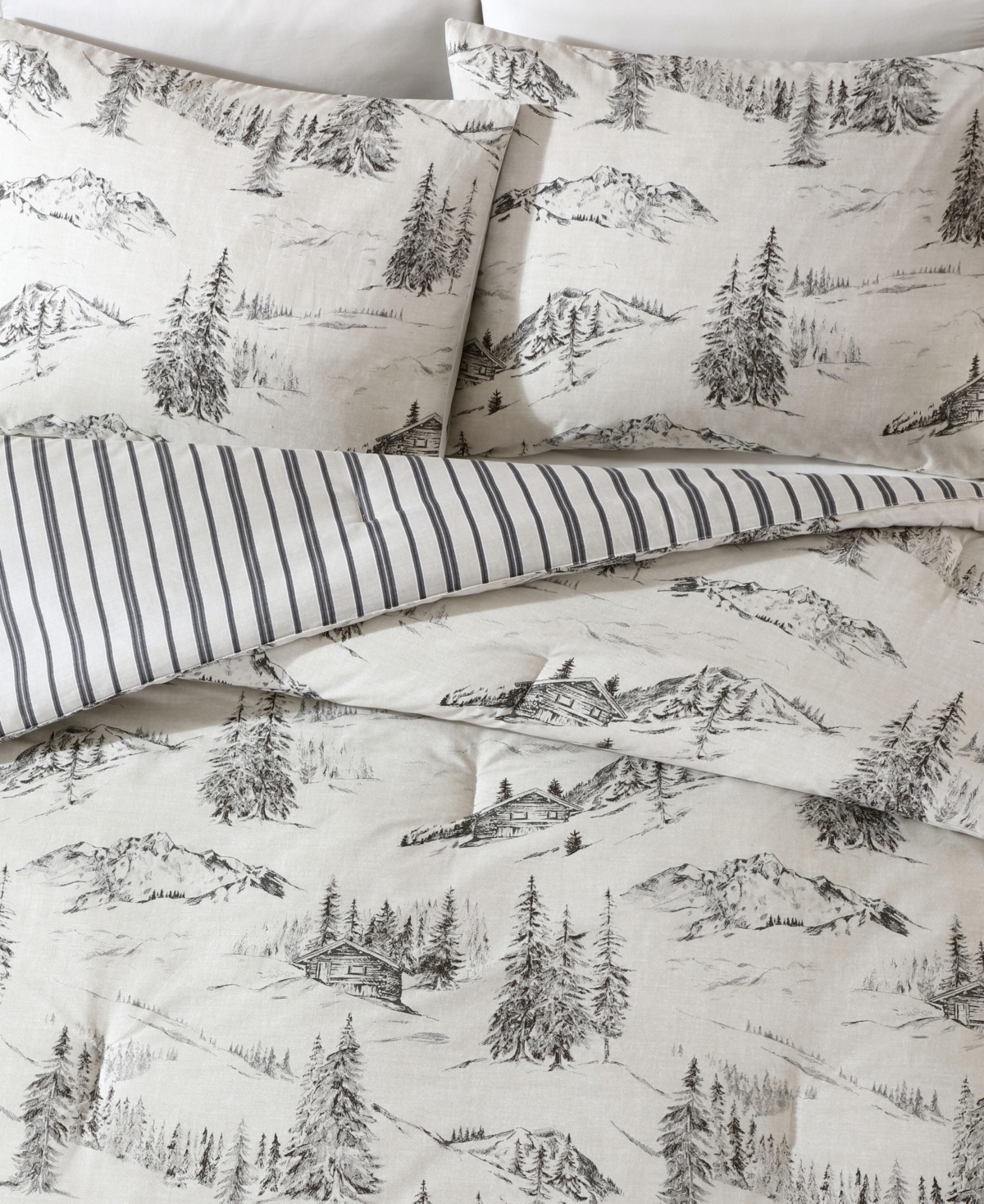 Eddie Bauer Rocky Mountain Cabin Reversible 2-Pc. Comforter Set, Twin