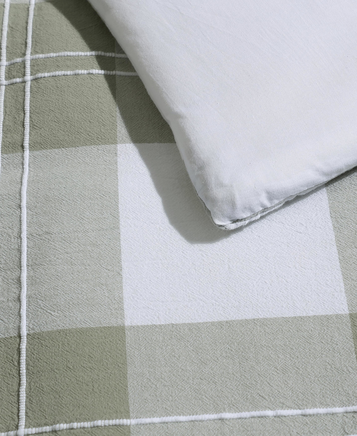 Eddie Bauer Mountain Embroidery Plaid Cotton 2-pc. Comforter Set, Twin In Green