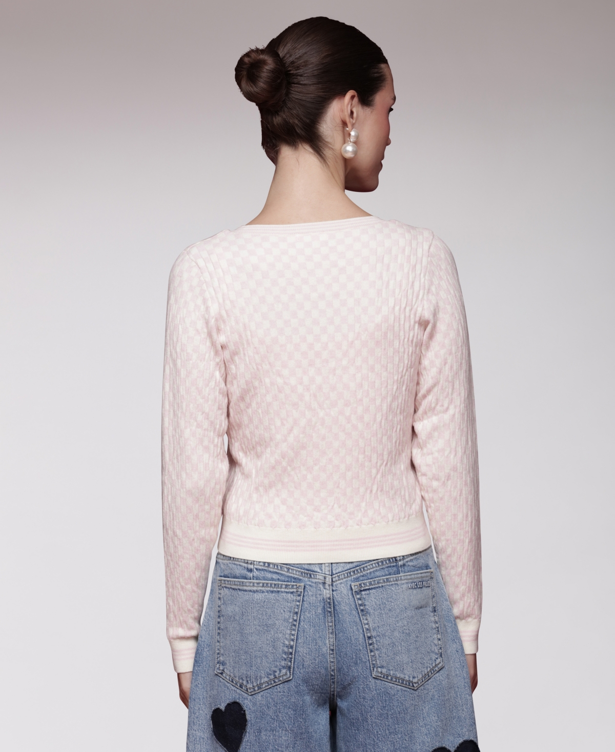 Avec Les Filles Women's Long-Sleeve Cardigan Sweater