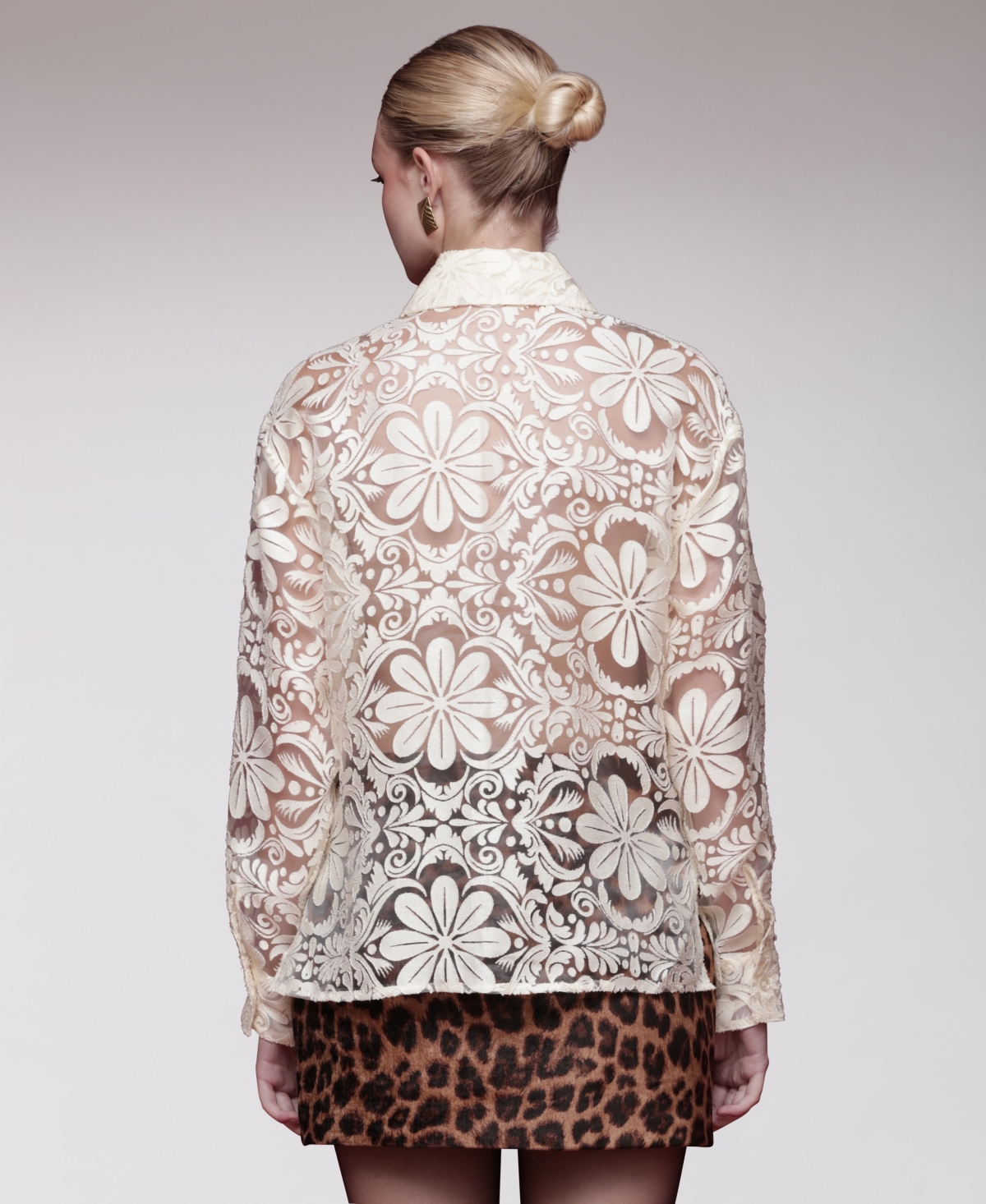 Avec Les Filles Women's Button-down Top In Red