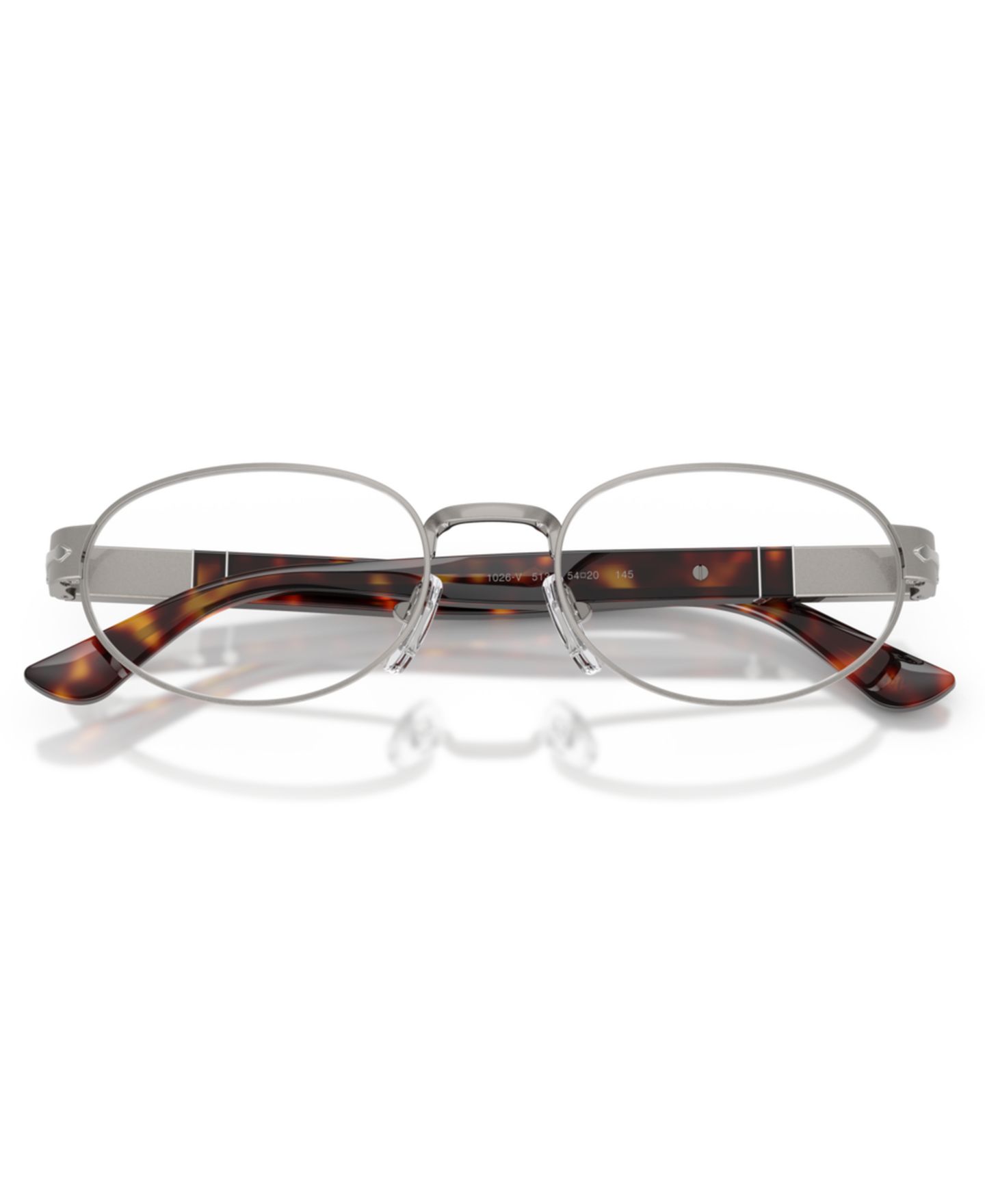 Очки Persol Unisex Oval Metal PO1026V Eyeglasses, цвет: Графитовый металлик — фото 6