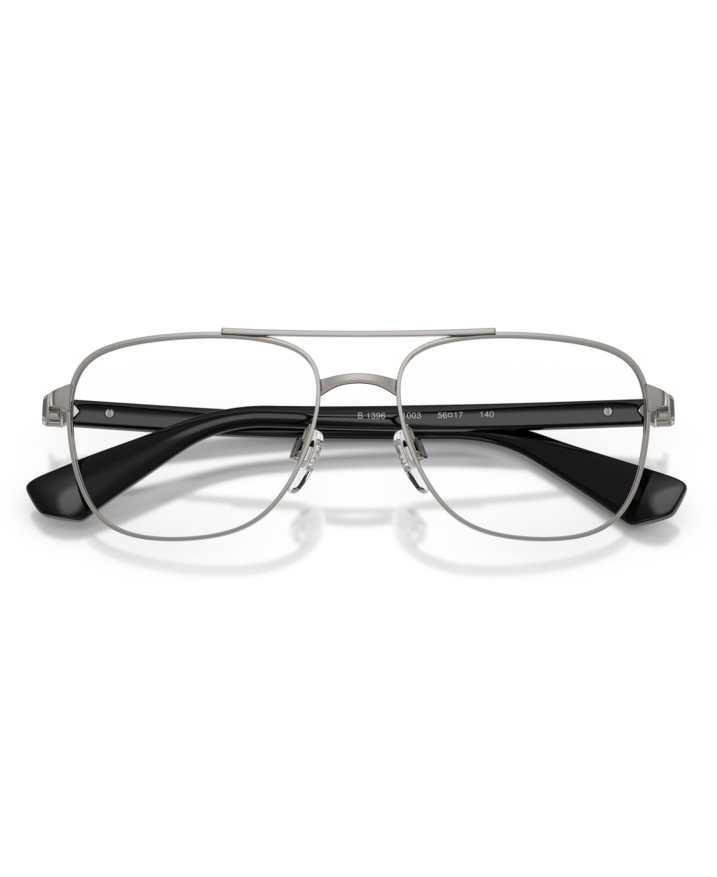 Мужские очки Burberry Man Pilot/Aviator Metal BE1396 Eyeglasses, цвет: Графитовый металлик — фото 5