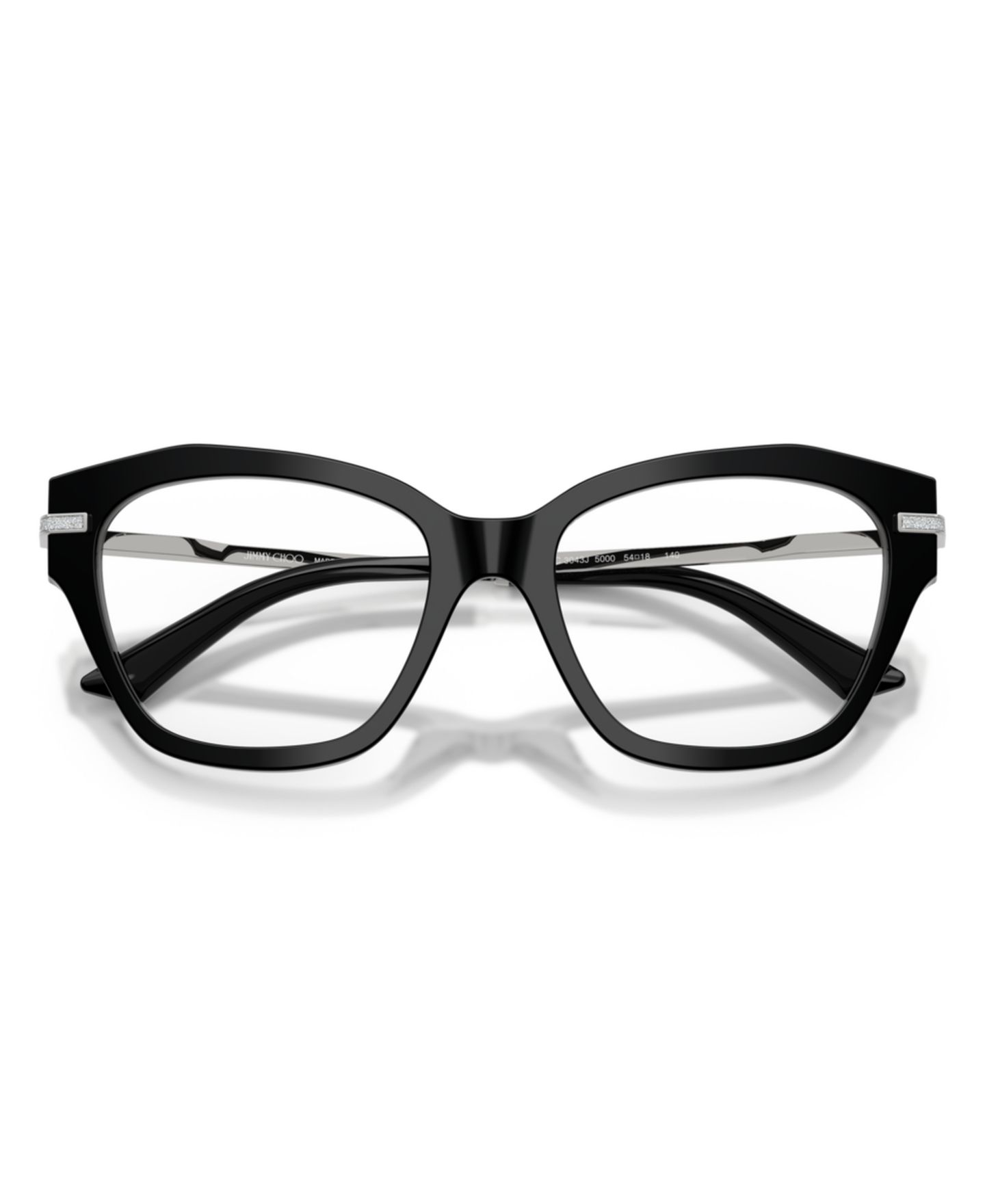 Женские очки Jimmy Choo Woman Cat Eye Plastic JC3043J Eyeglasses, цвет: Чёрный — фото 5