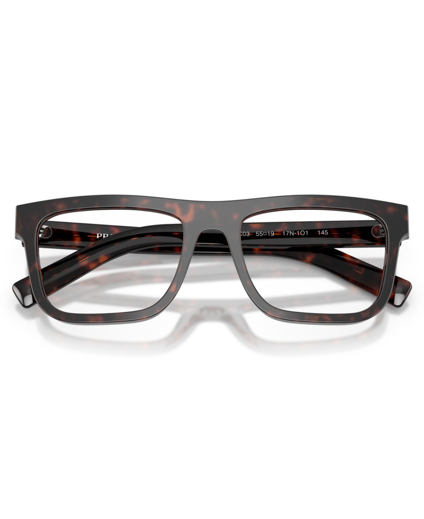 Мужские очки PRADA Man Pillow Plastic PR C03V Eyeglasses, цвет: Черепаховый — фото 5