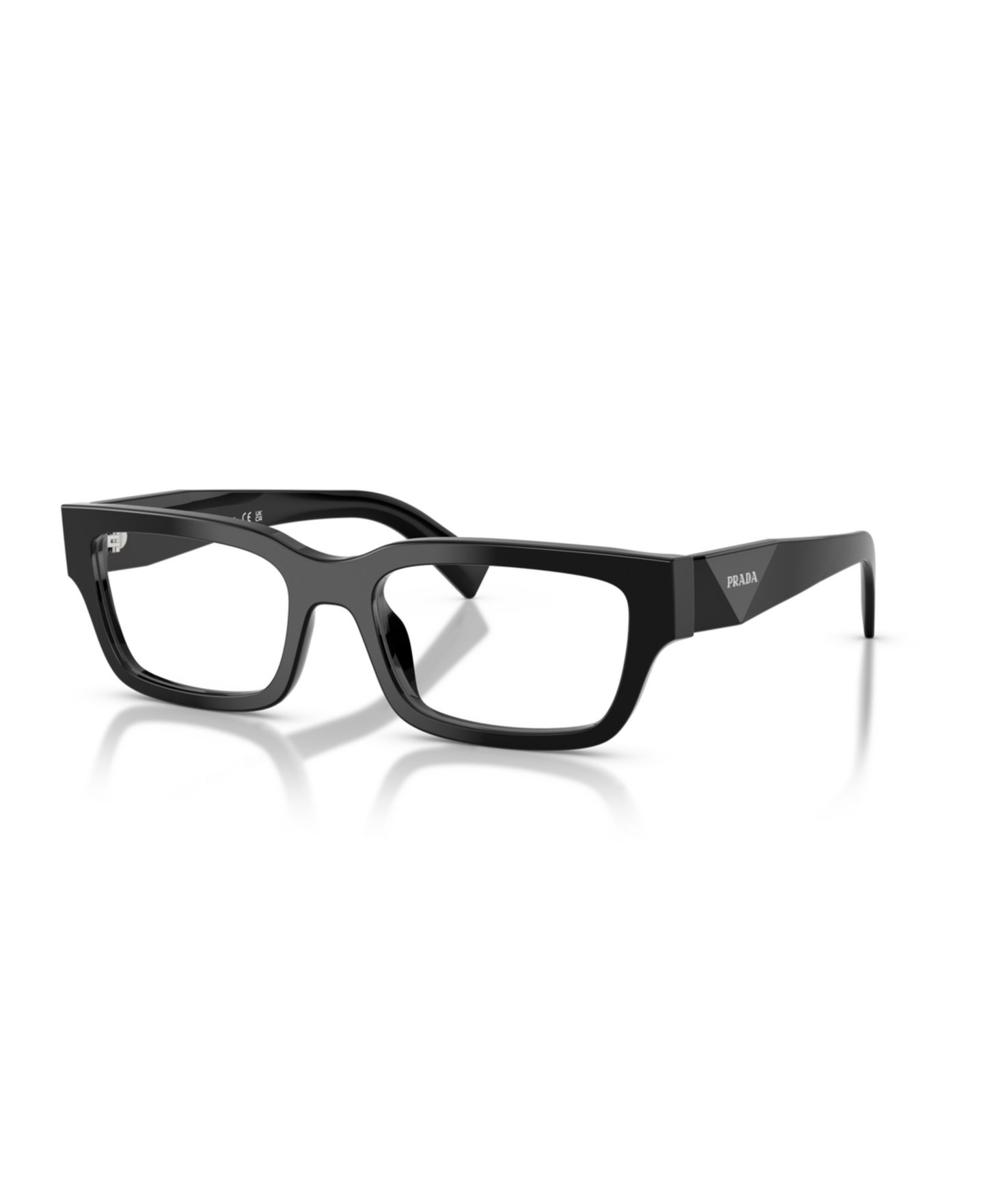 Мужские очки PRADA Man Pillow Plastic PR C02VF Eyeglasses, цвет: Чёрный — фото 6