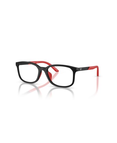 Детские очки Emporio Armani Pillow Plastic EK3008U Eyeglasses(Ages 07-10), цвет: Матовый чёрный