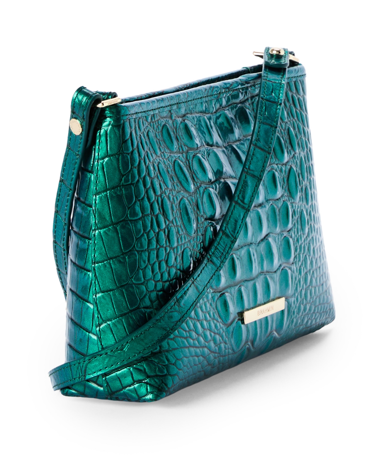 Brahmin Lorelei Melbourne Leather Shoulder Bag In Green