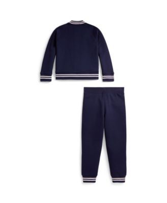 Boys 2-7 Fleece Baseball Jacket & Jogger Pant Set
