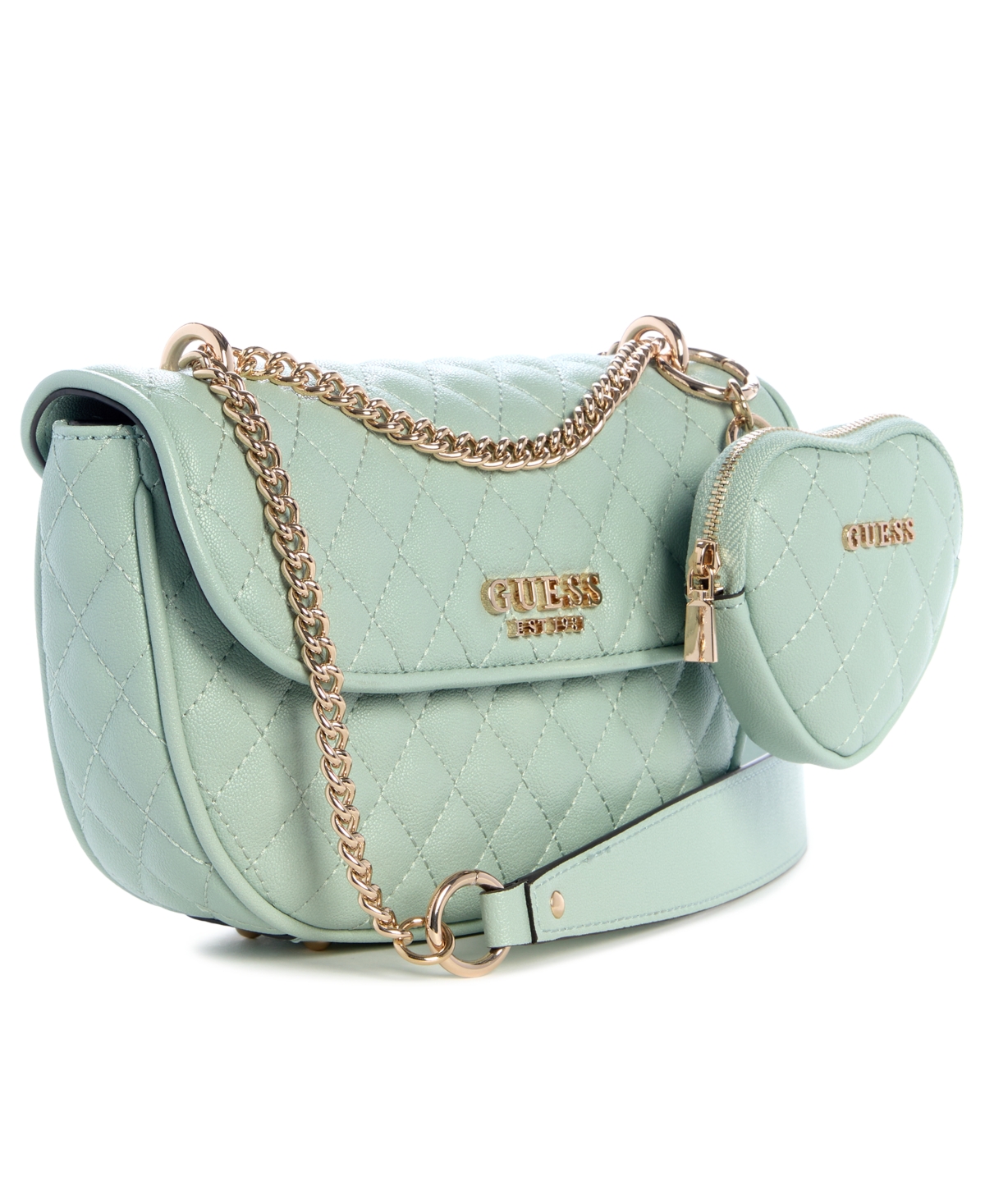 Guess Atabey Convertible Small Flap Bag In Green