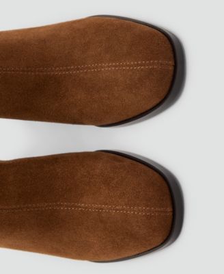 Women's Suede Block-Heel Boots