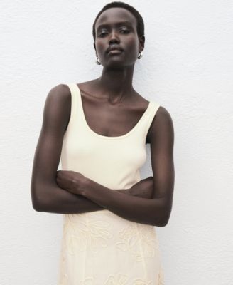 Women's Floral-Embroidered Combined Dress