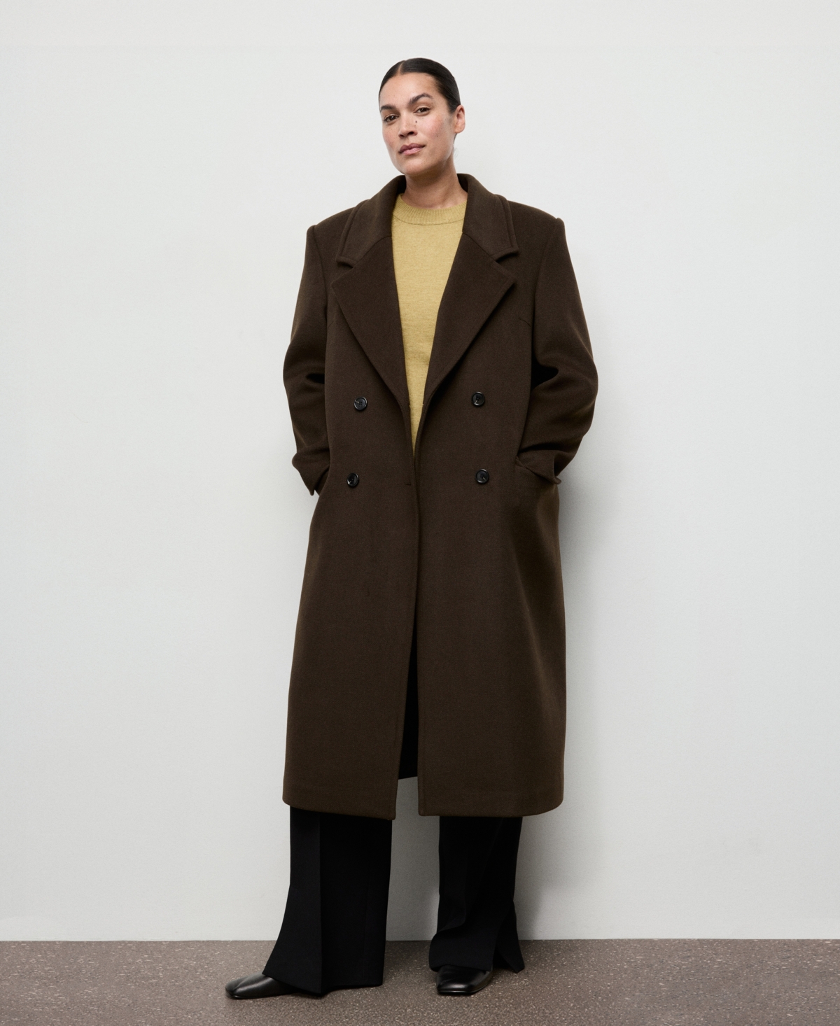 Mango Women's Ribbed Trim Oversized Sweater