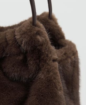 Women's Fur Effect Shoulder Bag