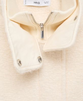 Women's High Neck Boucle Jacket