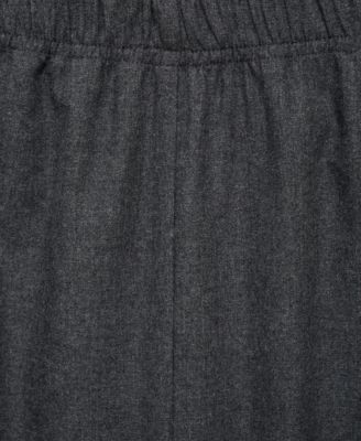 Women's Contrast Piping Cotton Flannel Pants