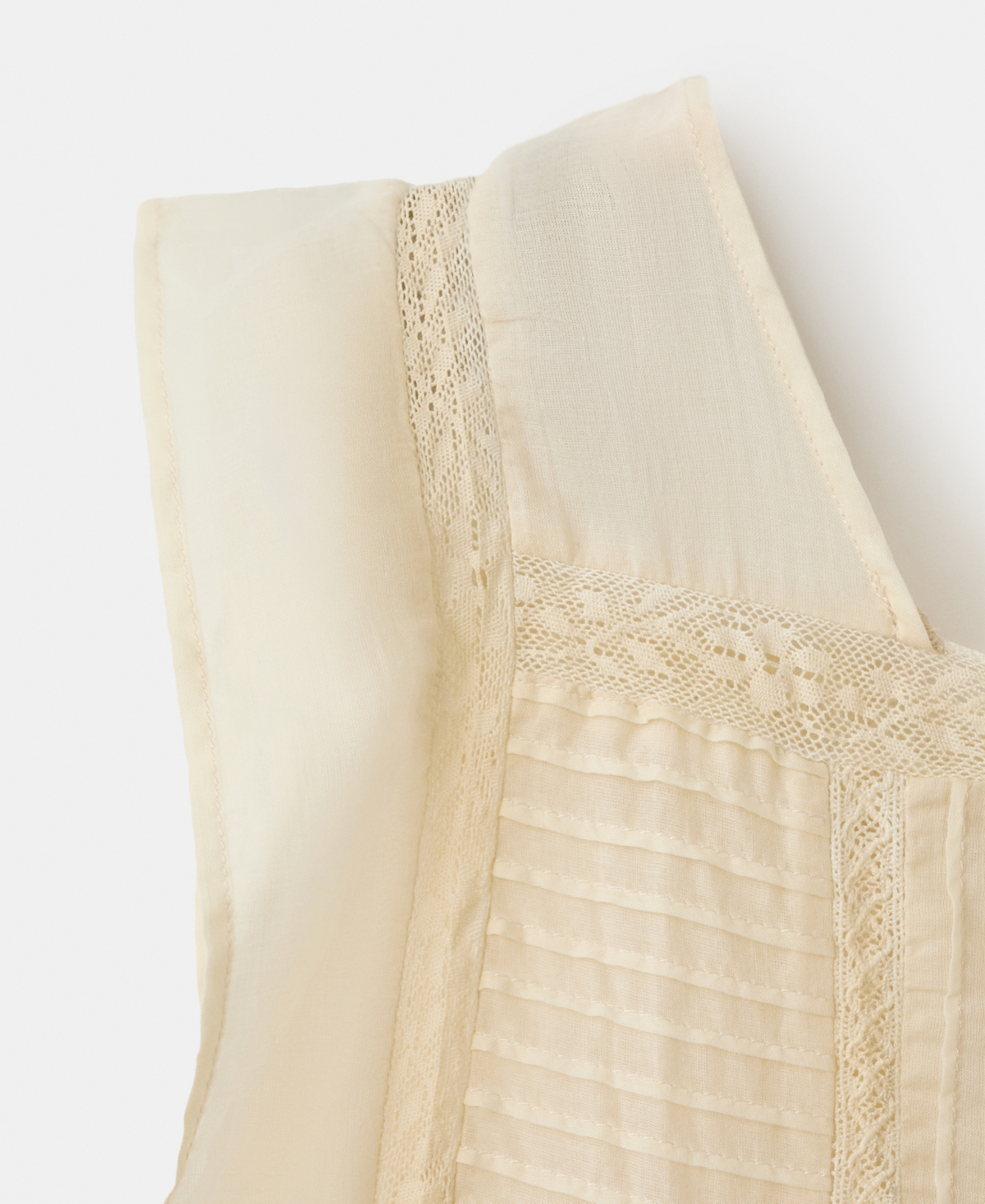 Mango Cotton Lace Nightgown In White