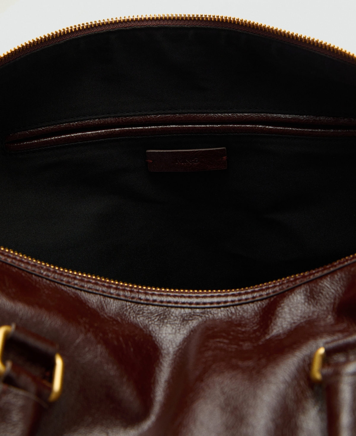 Mango Women's Maxi Shiny Straps Handbag