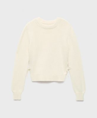 Women's Tie Slits Knitted Sweater