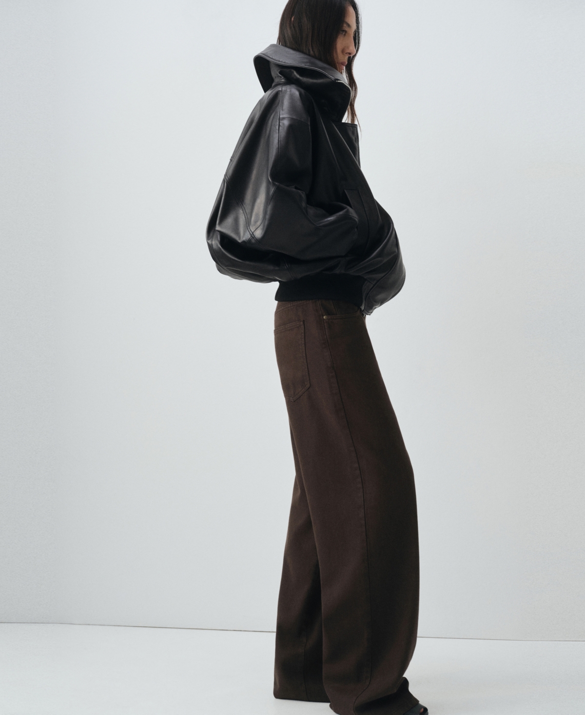 Mango Women's Mid-rise Straight Jeans In Black