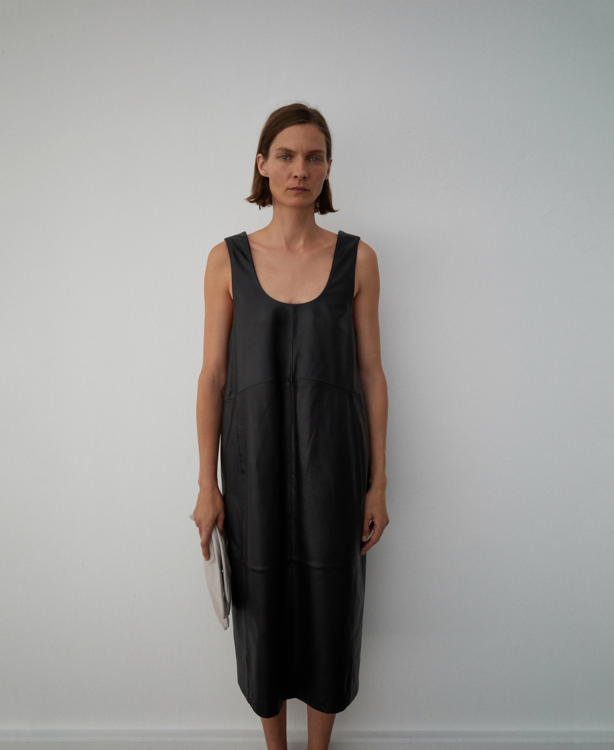 Mango Women's Leather Midi-Dress