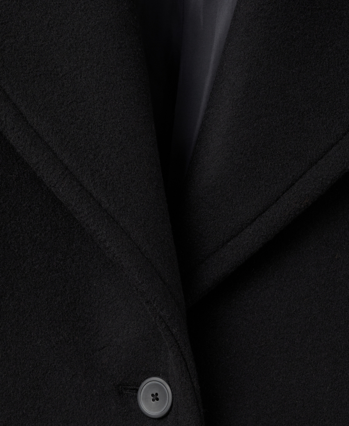 Mango Women's Oversized Short Wool Coat In Black