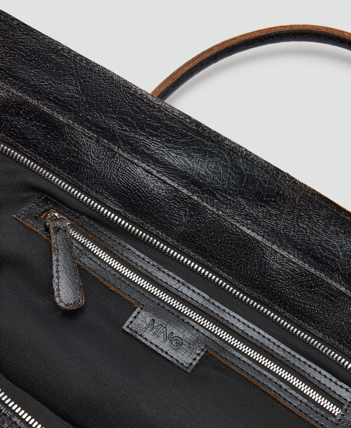 Mango Women's Charms Maxi Shopper Leather Bag