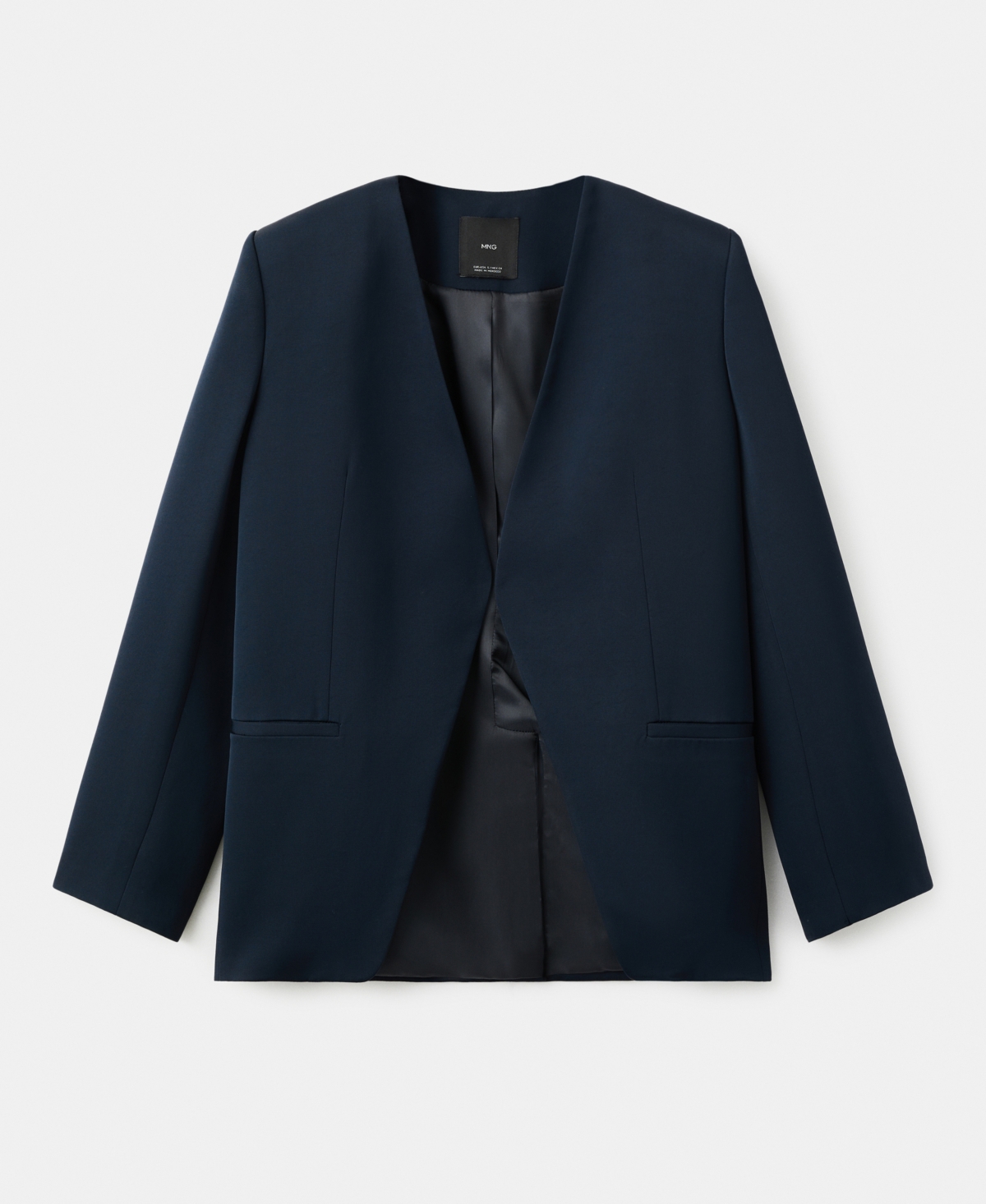 Mango Women's Double-breasted Suit Jacket In Blue